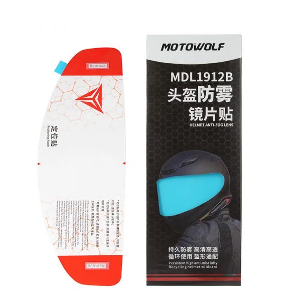 MotoWolf ორთქლის საწინააღმდეგო ვიზორის სტიკერი