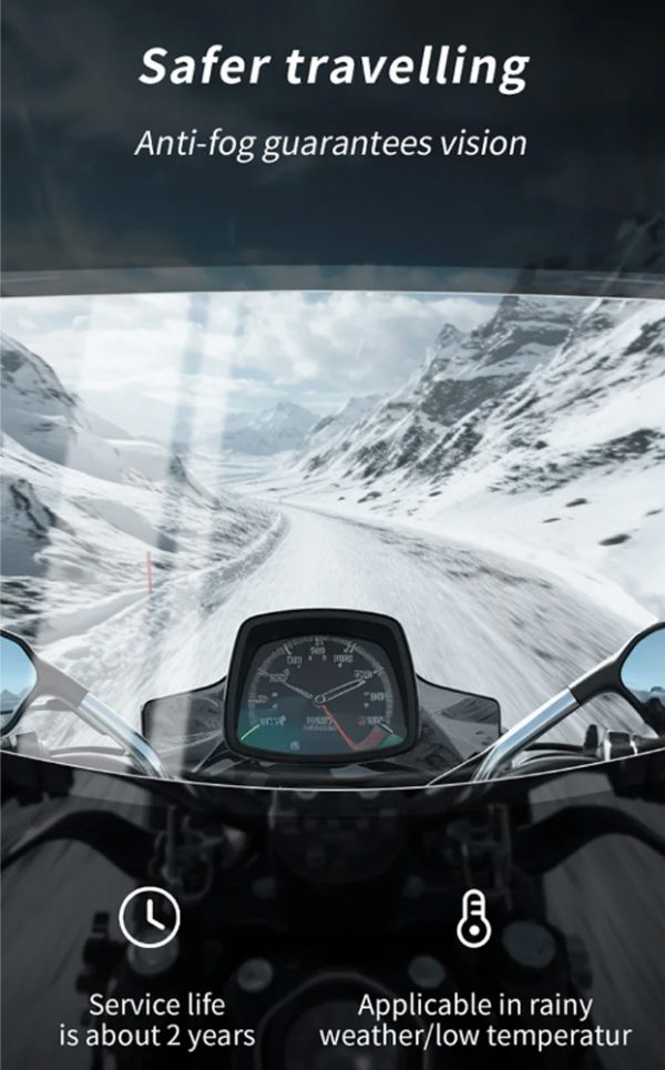 MotoWolf ორთქლის საწინააღმდეგო ვიზორის სტიკერი