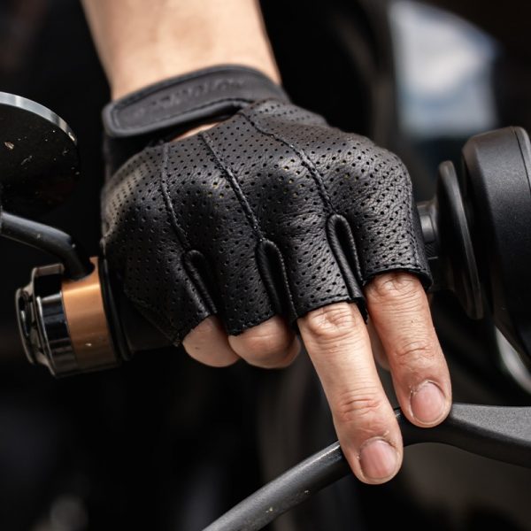 Motowolf ტყავის გადაჭრილი ხელთათმანი